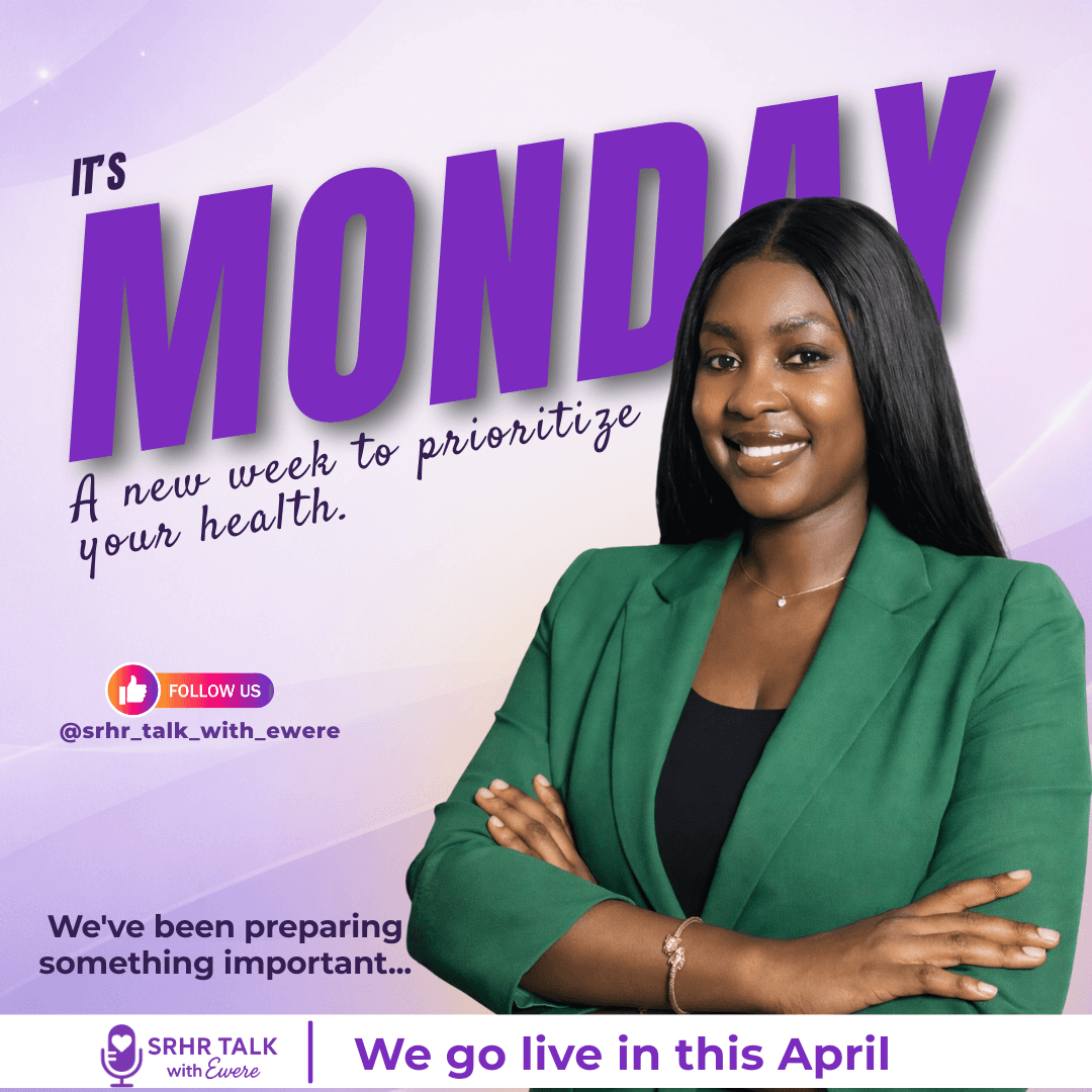 Monday motivation social post featuring Ewere and message to prioritize health.